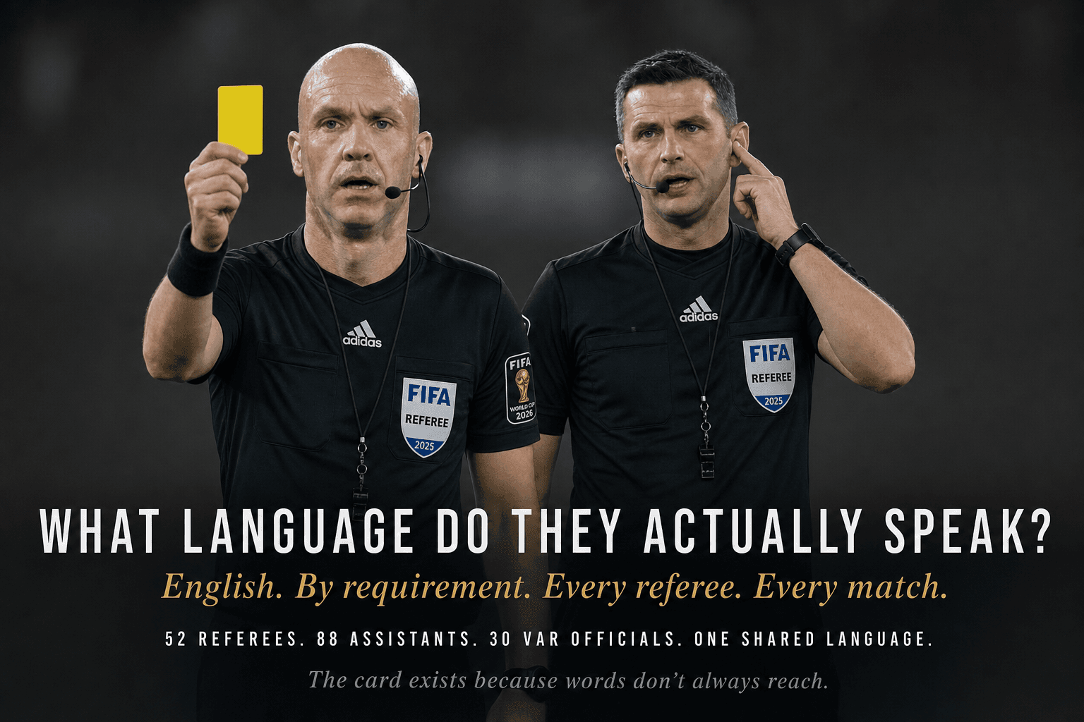 What Language Do World Cup Referees Actually Speak to Players?